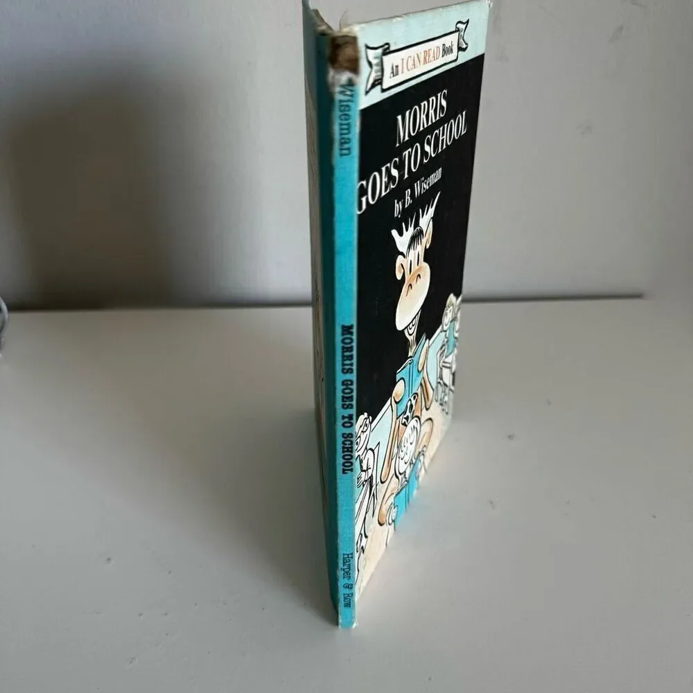 Morris Goes To School Vintage 1970 Hardcover Book